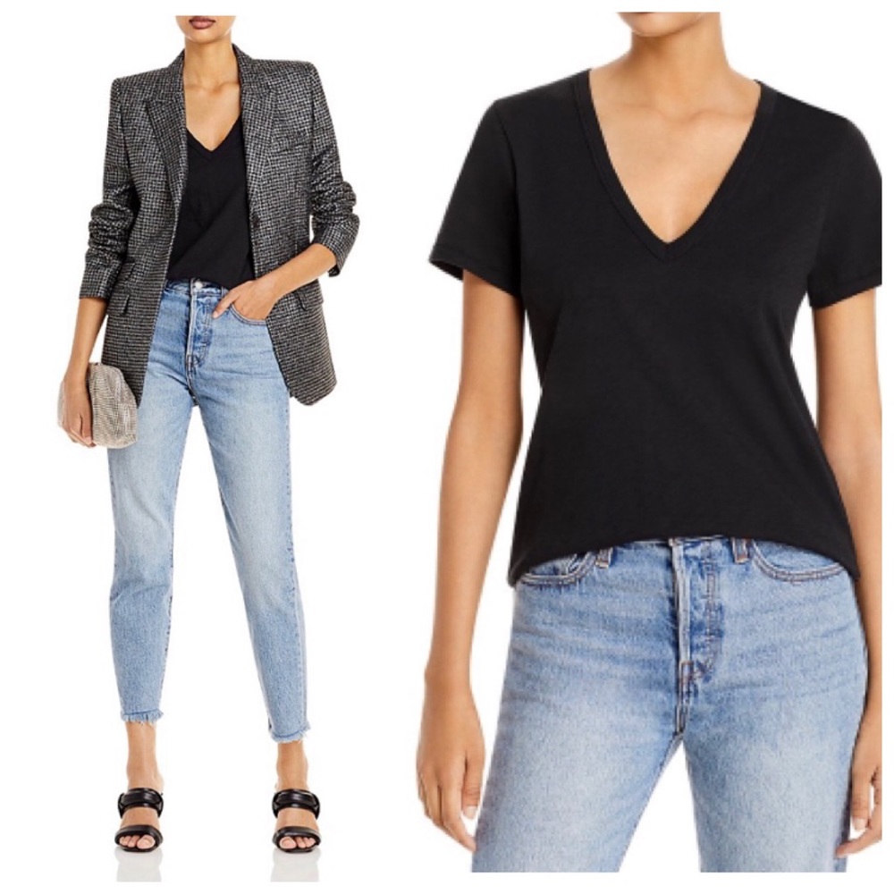 Rag & Bone V-neck Slub Tee